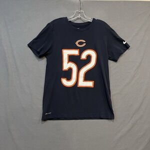 Chicago Bears Shirt Mens Small Blue Nike Dri-Fit #52 Khalil Mack NFL Football